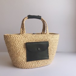 Leather Pocket Basket